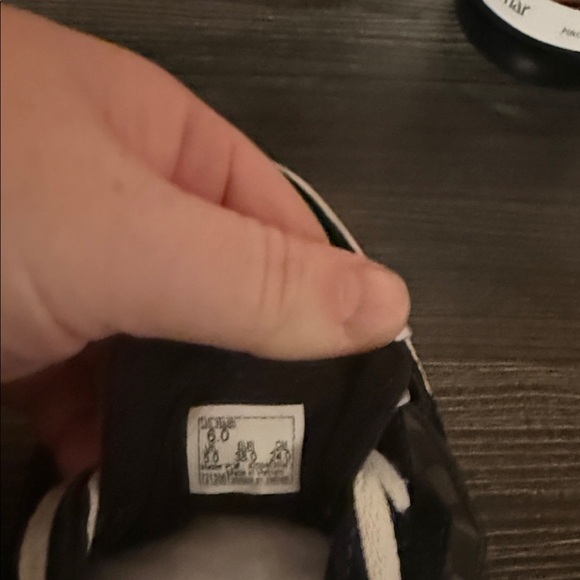 Vans kids Black and White Lace-Up Sneakers - Picture 6 of 8